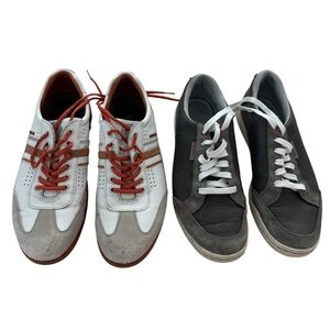 2 pairs Ecco Hydro max Golf shoes/41 and Ashworth/9